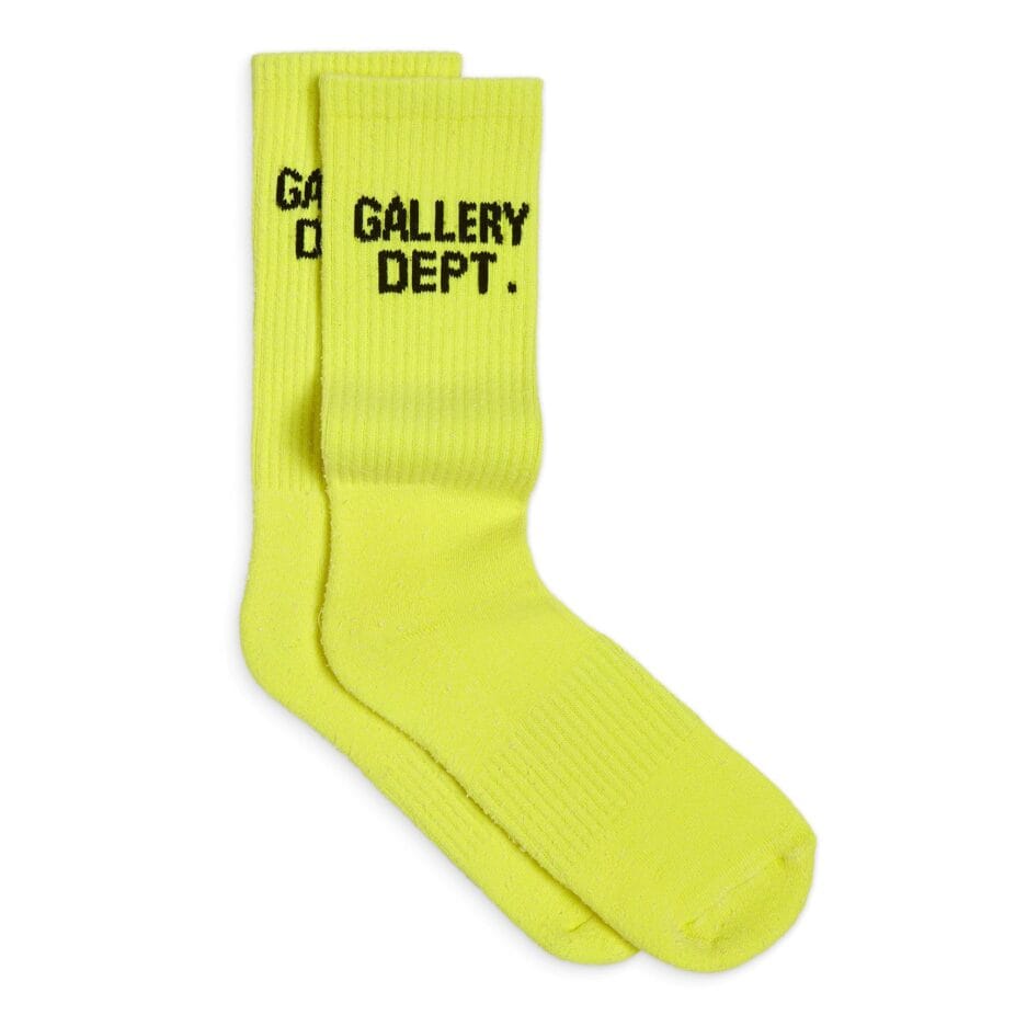 CLEAN FLO YELLOW GALLERY DEPT SOCKS