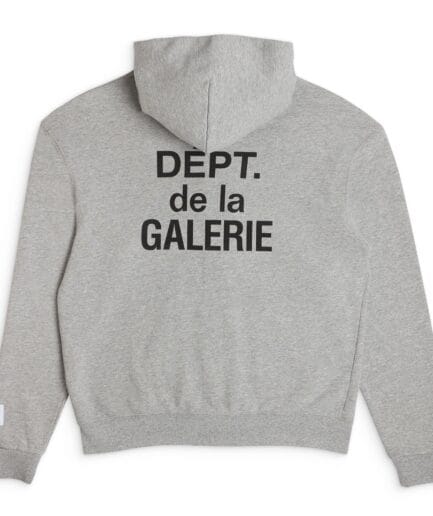 FRENCH ZIP GREY GALLERY DEPT HOODIE