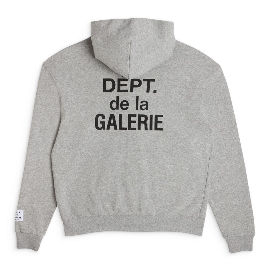 FRENCH ZIP GREY GALLERY DEPT HOODIE