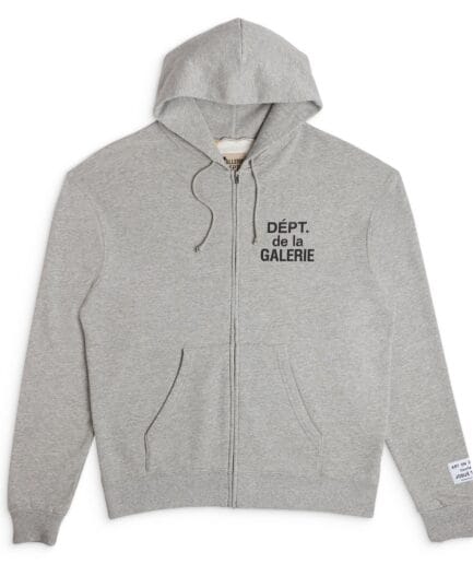 FRENCH ZIP GREY GALLERY DEPT HOODIE