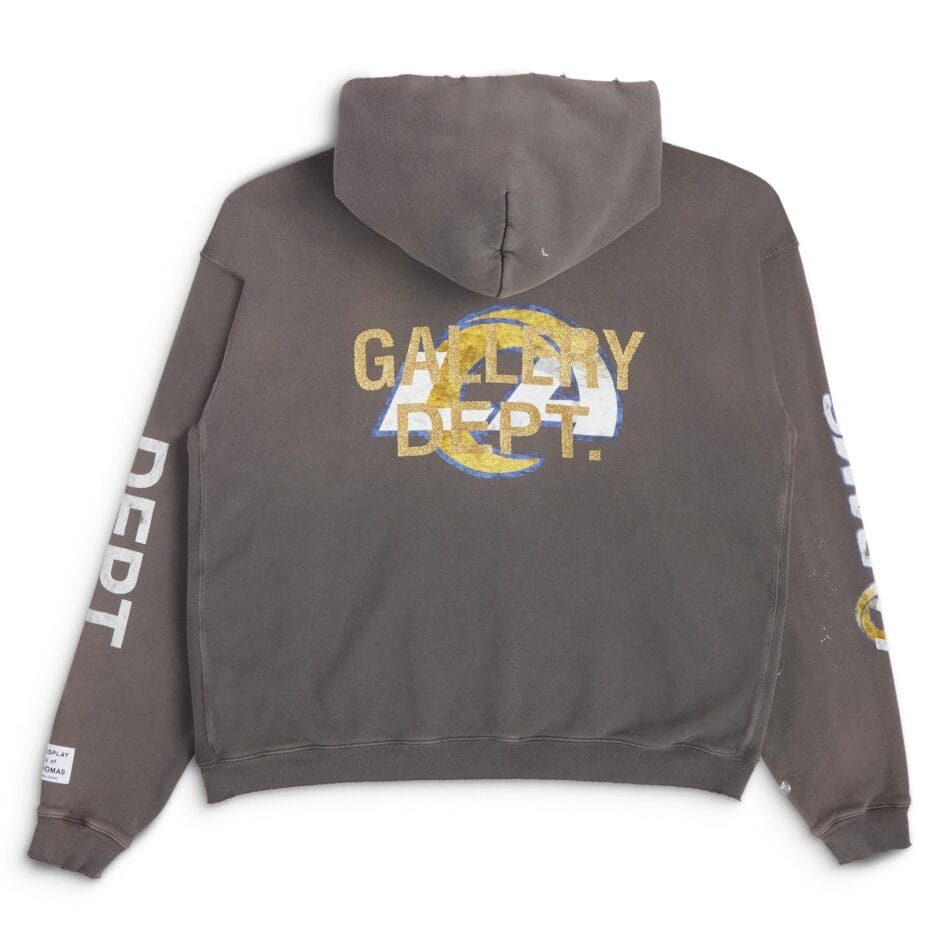 GALLERY DEPT X LA RAMS 90'S VINTAGE HOODIE