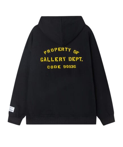 GALLERY DEPT X LANVIN BLACK HOODIE