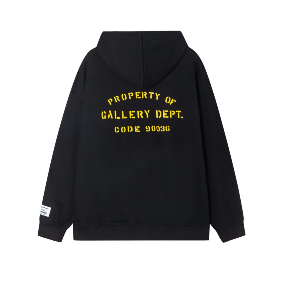 GALLERY DEPT X LANVIN BLACK HOODIE