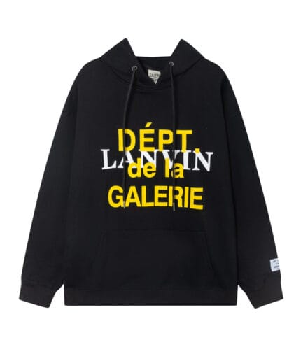 GALLERY DEPT X LANVIN BLACK HOODIE