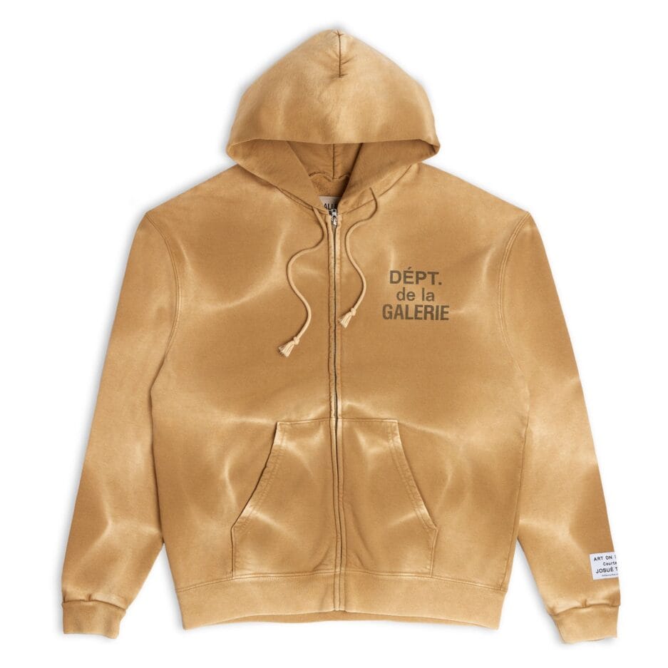 GALLERY DEPT ZIP UP HOODIE