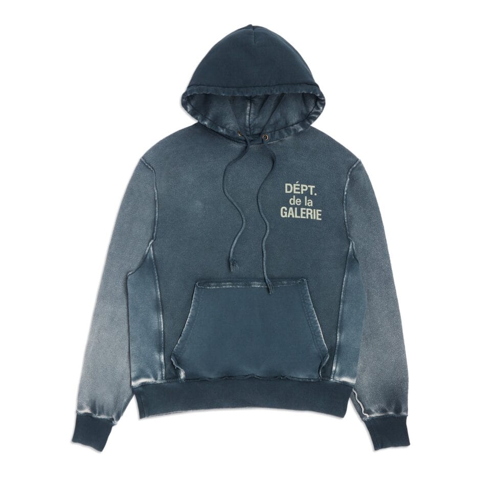 REVERSIBLE NAVY FRENCH LOGO GALLERY DEPT HOODIE