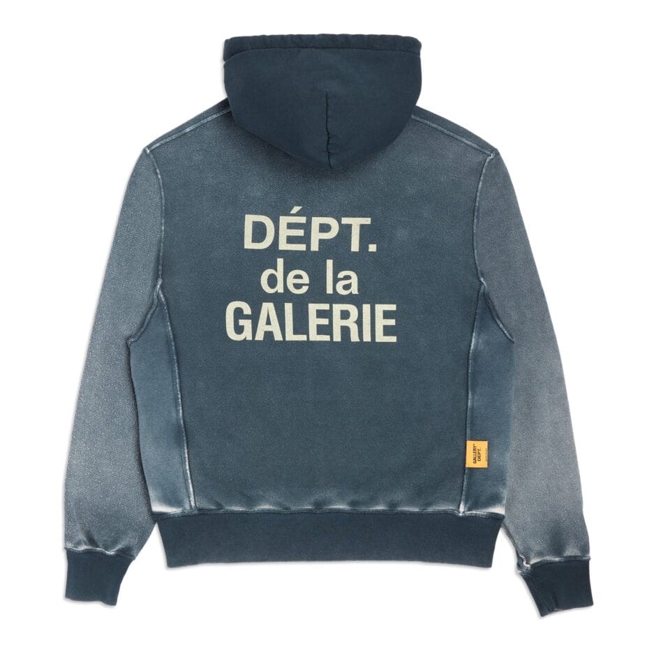 REVERSIBLE NAVY FRENCH LOGO GALLERY DEPT HOODIE